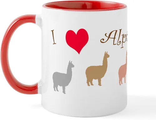Vista 29 de CafePress 100% Alpaca Mugs Taza de café de cerámica de 11 oz (11.0 fl oz)