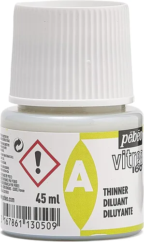 Vista 12 de Pebeo Vitrea 160 - Botella de diluyente para pintura de vidrio (45 ml)