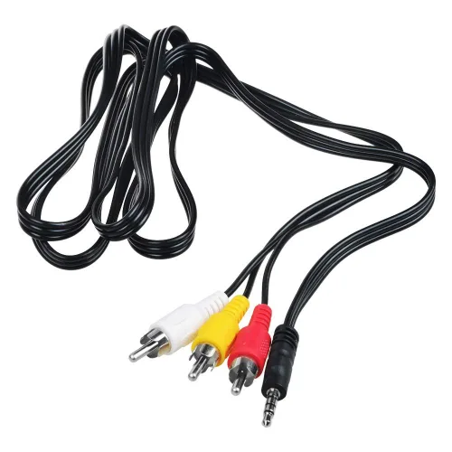 Vista 2 de ABLEGRID Cable AV A/V de 5 pies para videocámara Samsung MiniDV DVD SC-M110/S/B/BL SC-MM12 SC-MS12 SC-MS12 SC-MS11 SC-MS11 SC-MS10 SC-D382