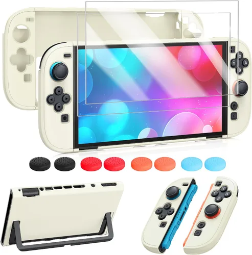 Vista 8 de FYOUNG Protective Case for Nintendo Switch 2 2025, Slim Hard Shell for Switch 2 Accessories, Scratch&Shock Protection Cover with Screen Protector, 8