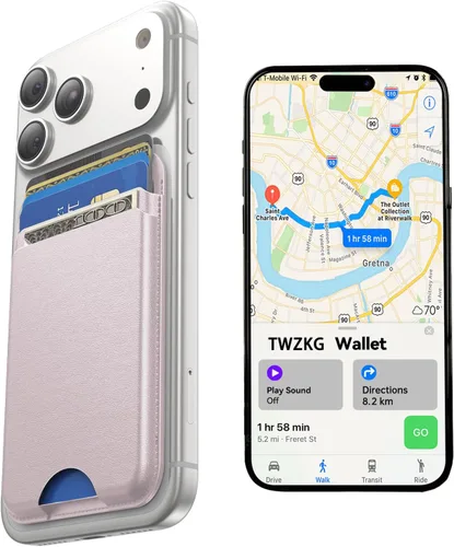 Vista 15 de TWZKG para cartera MagSafe, soporte de 3 tarjetas para funda de teléfono 2-Negro