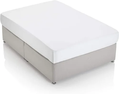 Vista 2 de Luxuriouse Collection - Sábana bajera ajustable totalmente elástica, 100% algodón egipcio, ajuste extra largo de hasta 15 pulgadas de profundidad