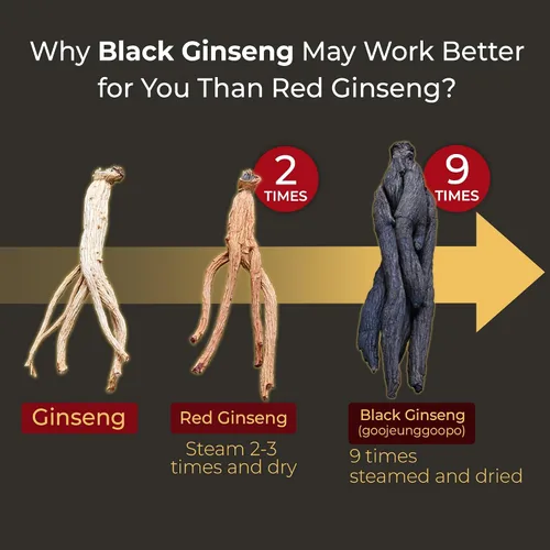 Vista 3 de GeumHeuk Extracto de ginseng negro coreano cada ginseng Plus. Bolsas de barra de 0.35 oz x 30. Apoyo inmunológico, refuerzo de energía, recuperación