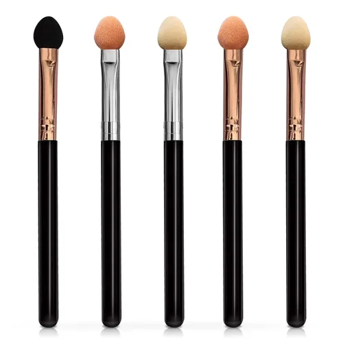 Vista 9 de UorPoto 20 aplicadores profesionales de sombra de ojos, punta de esponja, reutilizables, espuma mezclable, maquillaje, sombra de ojos, cepillo Tubo