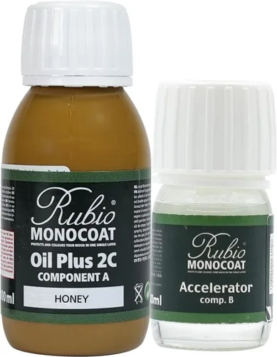 Vista 32 de Rubio Monocoat Tinte y acabado para madera de 650 pies cuadrados - Niebla 5% Oil Plus 2C Aceite de linaza ecológico de secado rápido