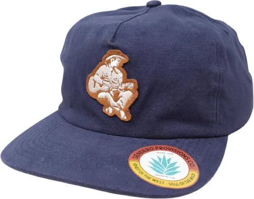Vista 5 de Sendero Provisions Co. The Hank - Gorra ajustable con diseño bordado de Hank Williams (azul marino) - Talla única, Azul Embroidered Design, One