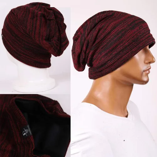 Vista 55 de FORBUSITE Gorro de punto largo holgado para hombre para verano e invierno, de gran