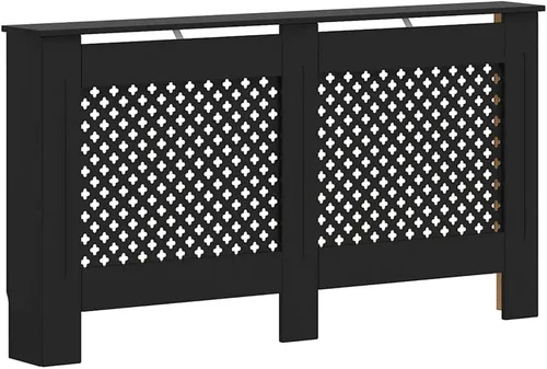Vista 40 de vidaXL Cubierta del radiador, gabinete de cubierta de calentador de diseño de listones con estante de almacenamiento superior, ocultar tubos Marrón