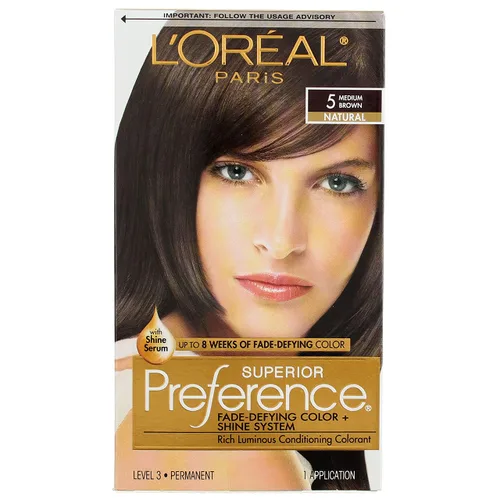 Vista 3 de L'Oreal Superior Preference - 5 marrón medio (natural) 1 cada uno (paquete de 10)