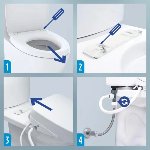 Vista 14 de TOTO® WASHLET® KC2 Asiento electrónico para bidé con asiento calefactado y tapa de cierre suave, redondo, blanco algodón - SW3023#01