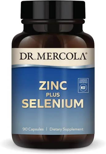 Vista 8 de Dr. Mercola Zinc Plus Selenio - Suplemento de mezcla mineral - para apoyo inmunológico, cerebral y respiratorio - Contiene quelato de glicinato