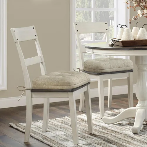 Vista 7 de Shinnwa Juego de 2 cojines para silla de comedor, cojines para silla de cocina de espuma viscoelástica de doble capa, almohadillas de asiento