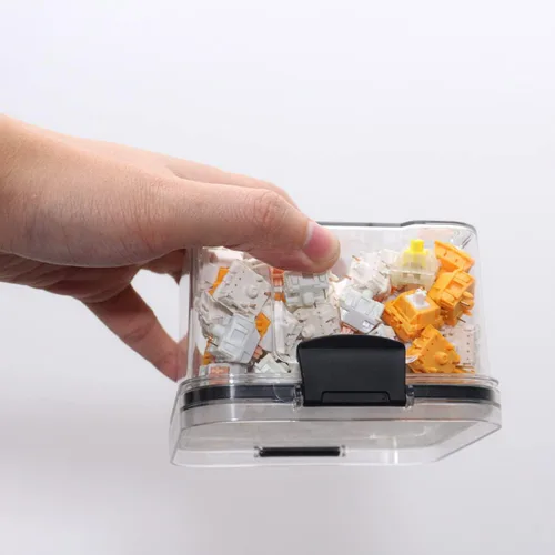 Vista 8 de Interruptor de teclado, caja de almacenamiento para interruptor de contenedor, teclado mecánico, interruptores de tecla, caja de almacenamiento