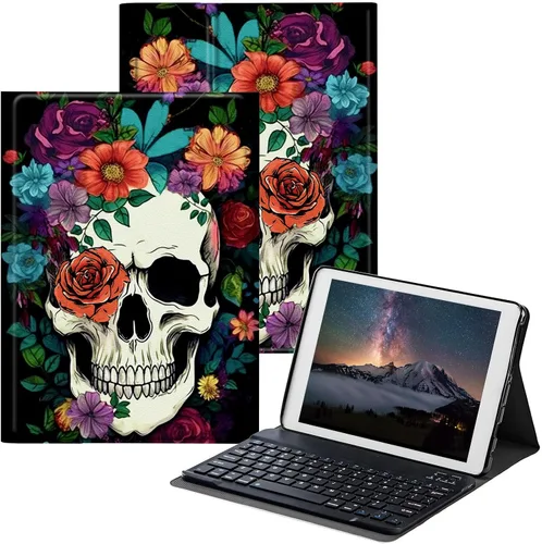 Vista 16 de Funda para Samsung Galaxy Tab S6 Lite 2022/2020 con teclado inalámbrico desmontable y soporte ajustable para proteger la tableta para Samsung Galaxy