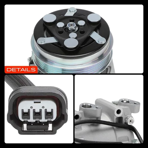 Vista 9 de A-Premium Compresor de aire acondicionado con embrague compatible con Honda Fit 1.5L 2009-2013