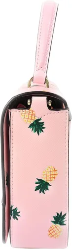 Vista 5 de Kate Spade New York Staci - Bolso cruzado cuadrado con estampado de piña, Rosa (Pink Multi)