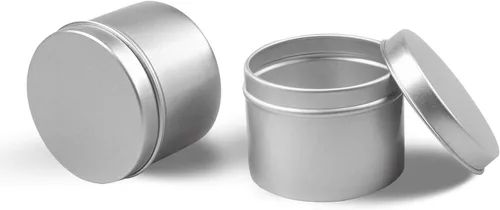 Vista 3 de Latas para velas de 8oz, recipientes para fabricación de velas, 12