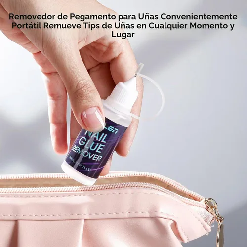 Vista 7 de Gellen 2 unidades de removedor de pegamento de uñas Pinpoint para prensas, removedor de pegamento suave sin acetona, removedor multifuncional