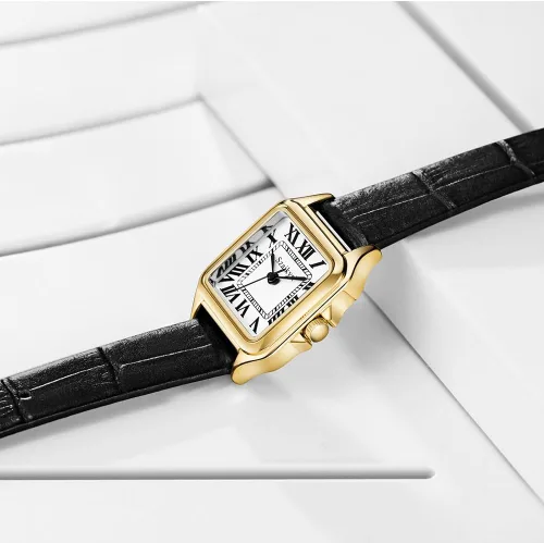 Vista 8 de Classic Relojes cuadrados de mujer con números romanos, de vestir, informal