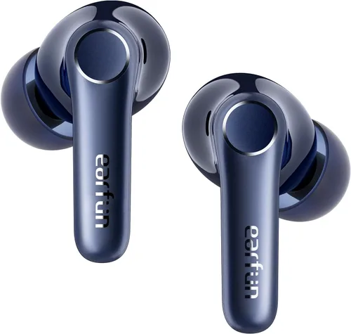 Vista 9 de EarFun Air Pro 4 Auriculares inalámbricos con cancelación de ruido híbrida adaptativa, sonido Qualcomm Snapdragon, aptX™ sin pérdida, 6 micrófonos