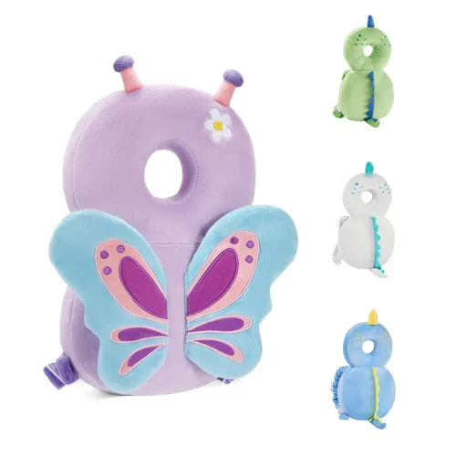 Vista 14 de Almohadilla de protección para la espalda del bebé, protector de seguridad para niños pequeños, mochila para caminar y gatear, almohadilla