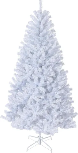 Vista 10 de Aptliton Árbol de Navidad artificial sin luz, 6.5 pies Verde