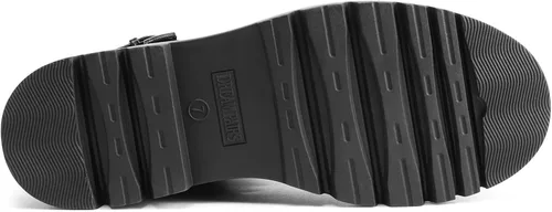 Vista 5 de DREAM PAIRS Botas de combate con plataforma de moda para mujer, con cordones, suela gótica, botines de tobillo, plateado