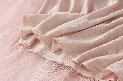 Vista 6 de LBKKC - Falda de tul para mujer, diseño formal, largo asimétrico por debajo de la rodilla, pretina elástica, faldas de hadas tipo tutú escalonadas