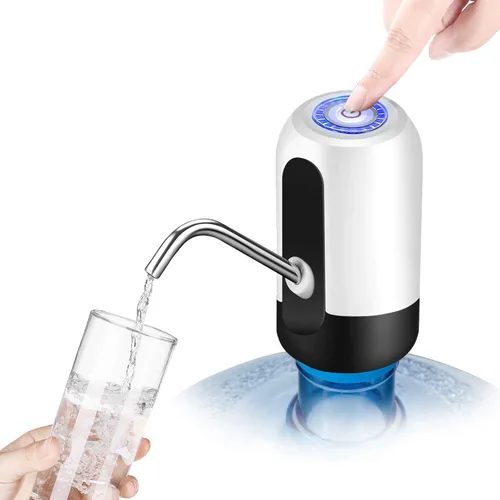 Vista 8 de Flexzion - Bomba de agua para consumo eléctrica. Despachador de agua eléctrico potente para botellas de 5 galones portable, de rotación. Para uso