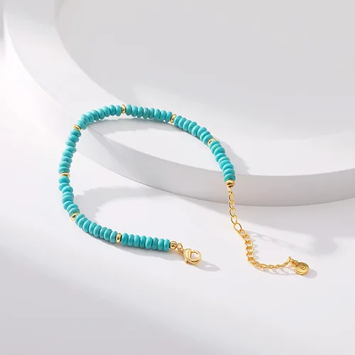 Vista 3 de Delicadas pulseras de oro para mujer, chapado en oro 18, ajustable, mal de ojo, mariposa, cuentas, perla, corazón, turquesa, hecha a mano para mujer