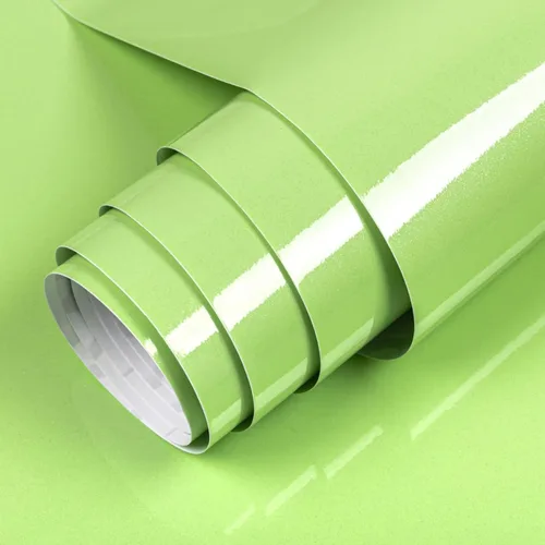 Vista 19 de TANONE Papel tapiz blanco para encimeras de cocina, armarios, muebles, película autoadhesiva brillante (15.8 x 78.8 pulgadas)