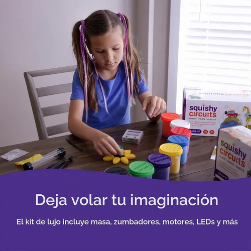 Vista 4 de Squishy Circuits Kit de lujo - Explora circuitos eléctricos con masa de juego - Kits de ciencia STEM para edades de 8 a 12 años - Diversión