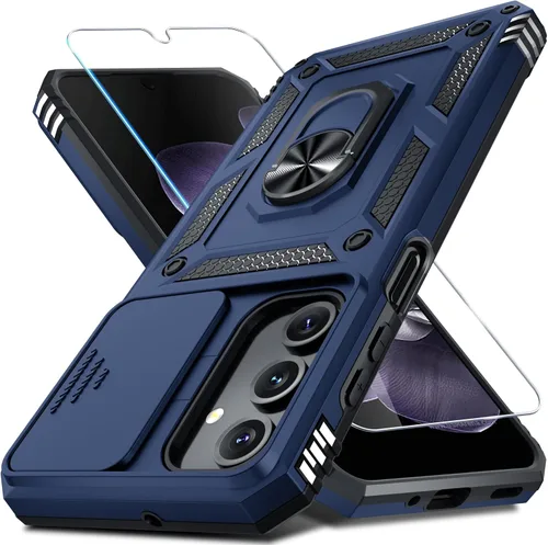 Vista 50 de Janmitta Funda compatible con Samsung Galaxy A16 5G/4G con Cubierta Deslizante Integrada para Lente de Cámara + Protector de Pantalla + Soporte