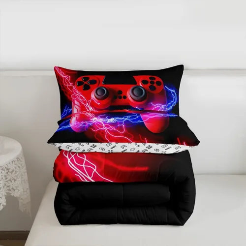 Vista 70 de Erosebridal Juego de edredón de hojas de cannabis, juego de ropa de cama de marihuana con estampado colorido de plantas, decoración bohemia de 2