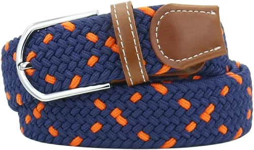 Vista 29 de Mixed Color Woven Stretch Braided Belts for Men and Women Fashion Elastic Belts