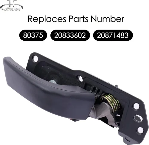 Vista 4 de Manija de puerta interior delantera derecha compatible con modelos Chevy Silverado Avalanche Suburban Tahoe Escalade Sierra 2007-2014, reemplaza OE#