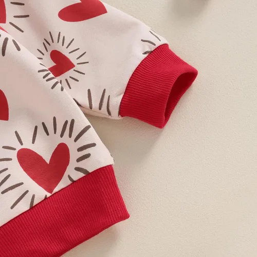 Vista 3 de Engofs Conjunto de sudadera de manga larga para bebé niño y niña, 2 piezas, sudadera de manga larga para otoño e invierno