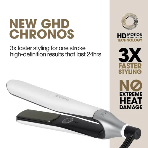 Vista 2 de ghd Chronos Styler ― 1" Hair Straightener Blanco