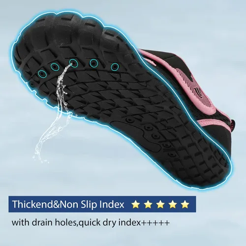 Vista 5 de Spesoul Zapatos de agua para mujeres y hombres, calcetines acuáticos de secado rápido para natación, playa, piscina, senderismo, entrenamiento