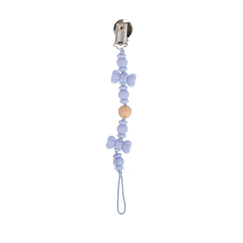 Vista 8 de Nuby Pacifinder Clip de silicona para chupete – Clip para chupete de bebé con práctico gancho – Bigote
