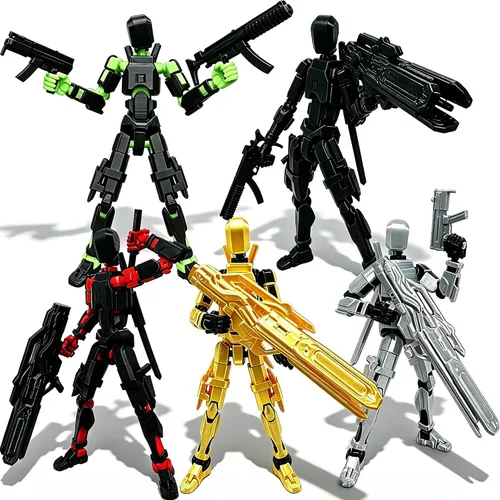 Vista 10 de Titan 13 Figuras de acción, robot simulado multiarticulado 13 figuras de acción 3 piezas