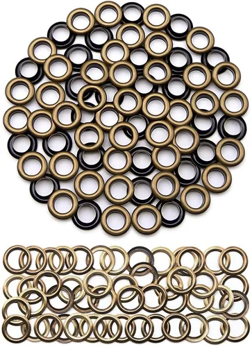 Vista 26 de SEMINI 800 Sets 4 Colors 6mm Grommet Eyelet Kit with Install Tool Kit
