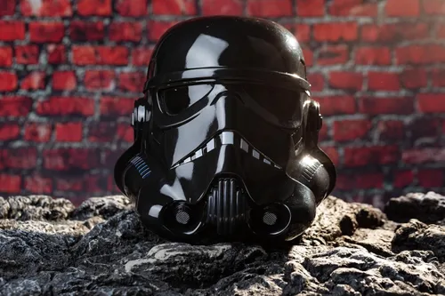 Vista 4 de Máscara de casco de Shadow Trooper para disfraz de Halloween para adultos