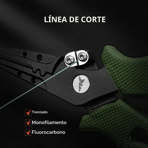 Vista 3 de KastKing Cutthroat - Alicates de pesca de 7 pulgadas con anillo dividido, herramientas de pesca de acero inoxidable 420, equipo de pesca resistente