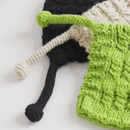 Vista 6 de Divertido gorro de punto creativo con orejas de invierno holgado cálido para mujeres y niñas