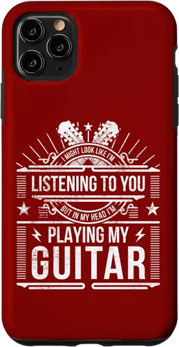 Vista 11 de iPhone 11 Guitarist Not Listening - In My Head I'm Playing - Funda para guitarra