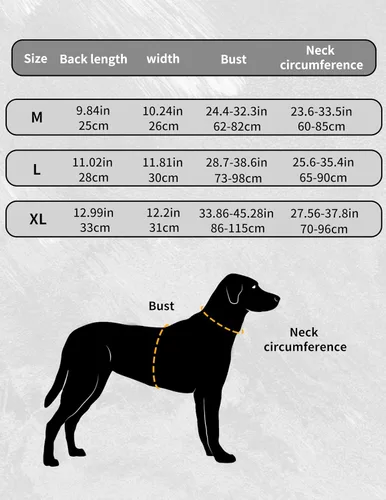 Vista 6 de Arnés táctico para perros de razas medianas y grandes, arnés ajustable para perros de servicio sin tirones con mango y sistema Molle, cordón