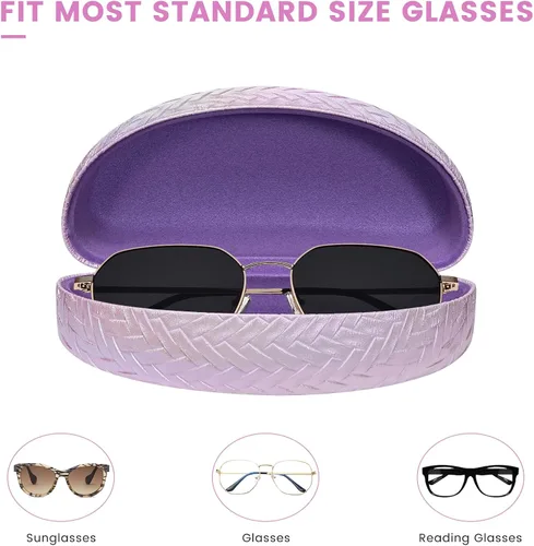 Vista 4 de molshine Estuche rígido para lentes de sol, funda clásica para gafas de sol y lentes