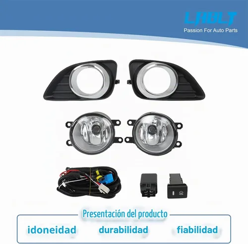 Vista 2 de Luces antiniebla para proyector de conducción con interruptor de montaje de conductor y pasajero de repuesto para Camry 2010-2011