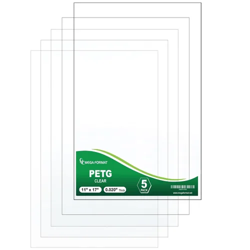 Vista 8 de Hoja de plástico transparente – Hoja de plexiglás transparente Panel de acrílico fino – Hoja de plástico flexible, reemplazo de vidrio para marco
